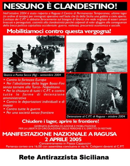 manifesto manifestazione 2 aprile 2005